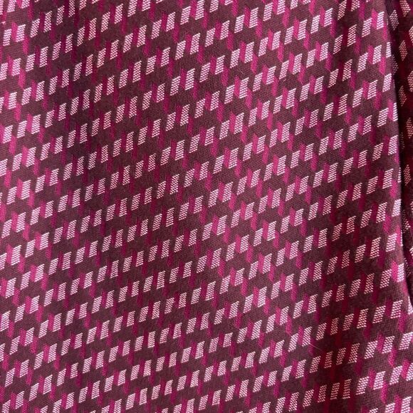 Anthropologie The Essential Slim Flared Pants Magenta Burgundy Pattern Size 2 - Picture 12 of 16